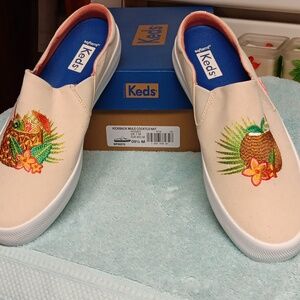Nib Keds kickback mule cocktails natural 9.5 size.